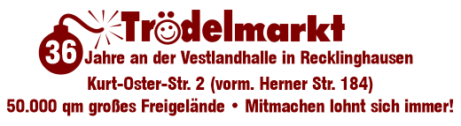 Trödelmarkt 36 Jahre Vestlandhalle Recklinghausen