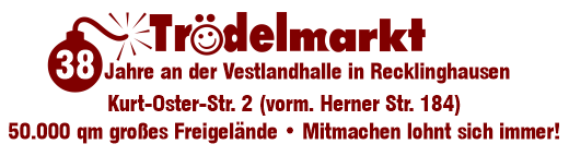Trödelmarkt an der Vestlandhalle Recklinghausen