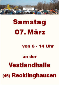 Trödeln an der Vestlandhalle Recklinghausen