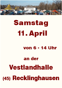 Trödeln an der Vestlandhalle Recklinghausen