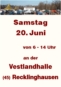 Trödeln an der Vestlandhalle Recklinghausen