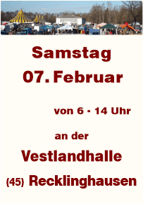 Trödeln an der Vestlandhalle Recklinghausen