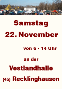 Trödeln in Recklinghausen an der Vestlandhalle seit 1987