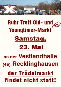 Trödeln an der Vestlandhalle Recklinghausen